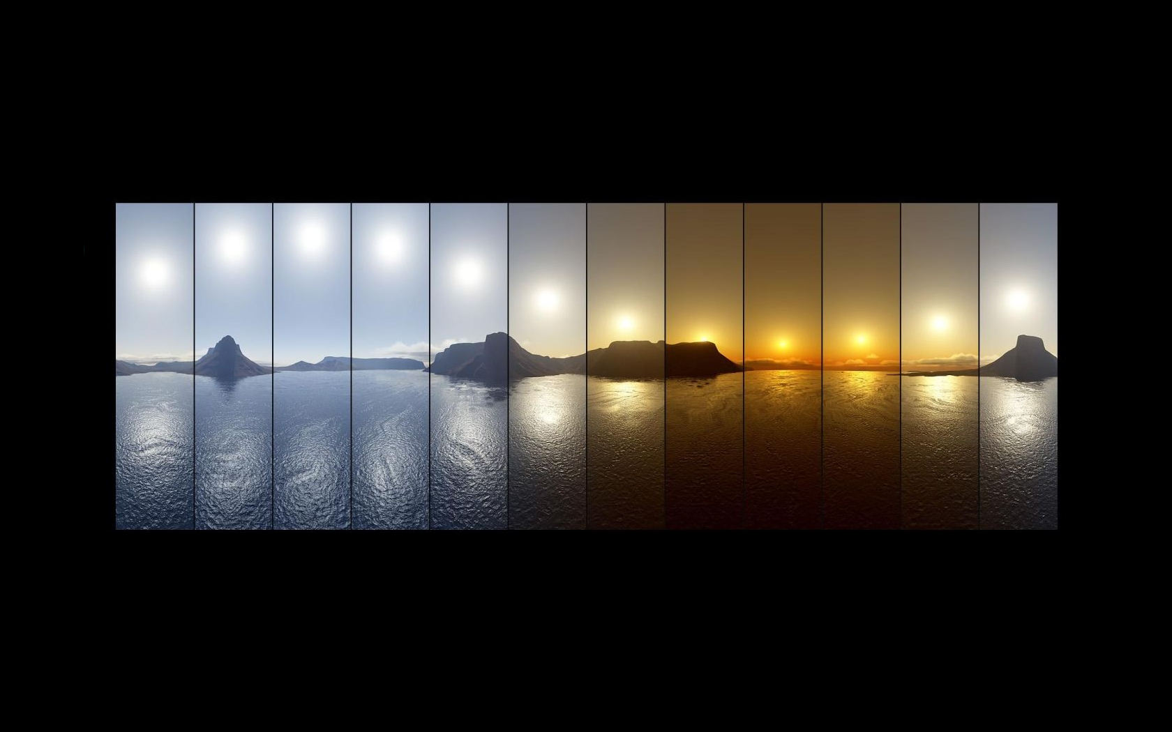 Sunset time-lapse sequence