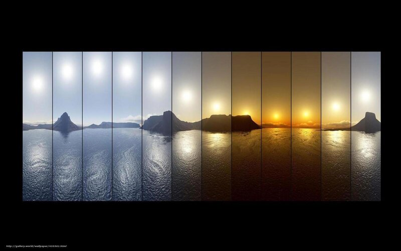 Sunset time-lapse sequence