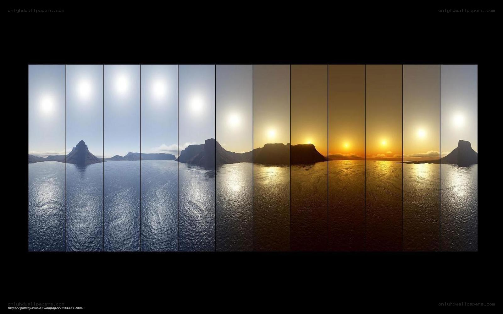 Sunset time-lapse sequence