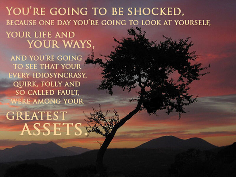 Sunset tree with quote