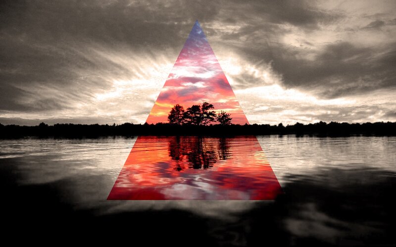 sunset triangle overlay