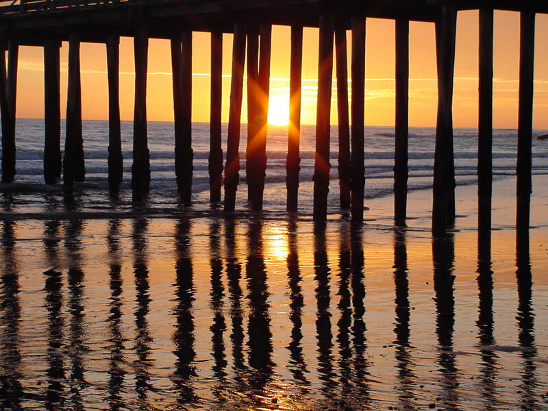 Sunset under Pier