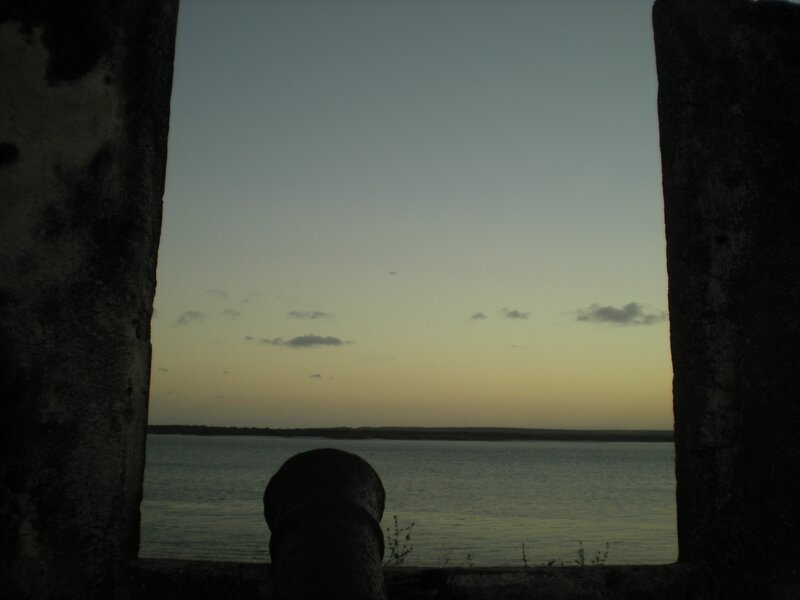 Sunset view from a fort