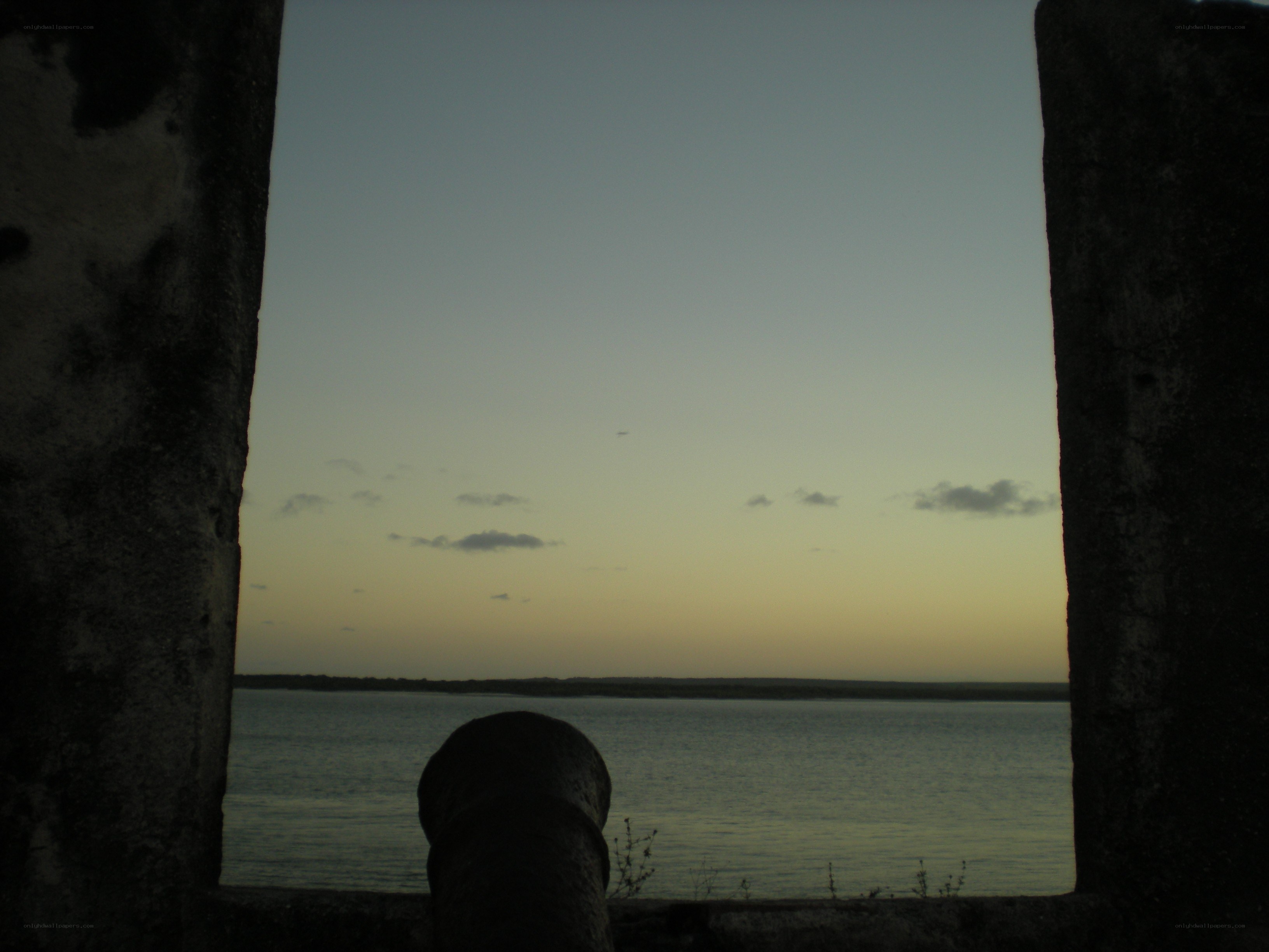 Sunset view from a fort