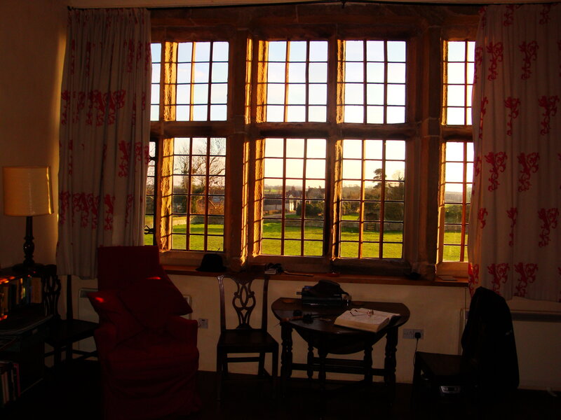Sunset view from a historic room
