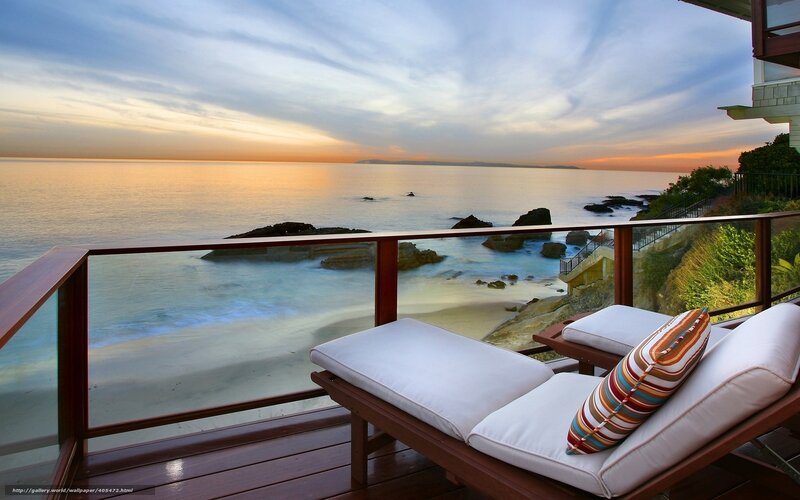 Sunset view from balcony
