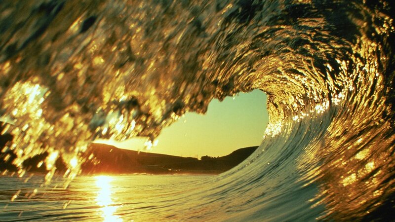 Sunset wave tunnel