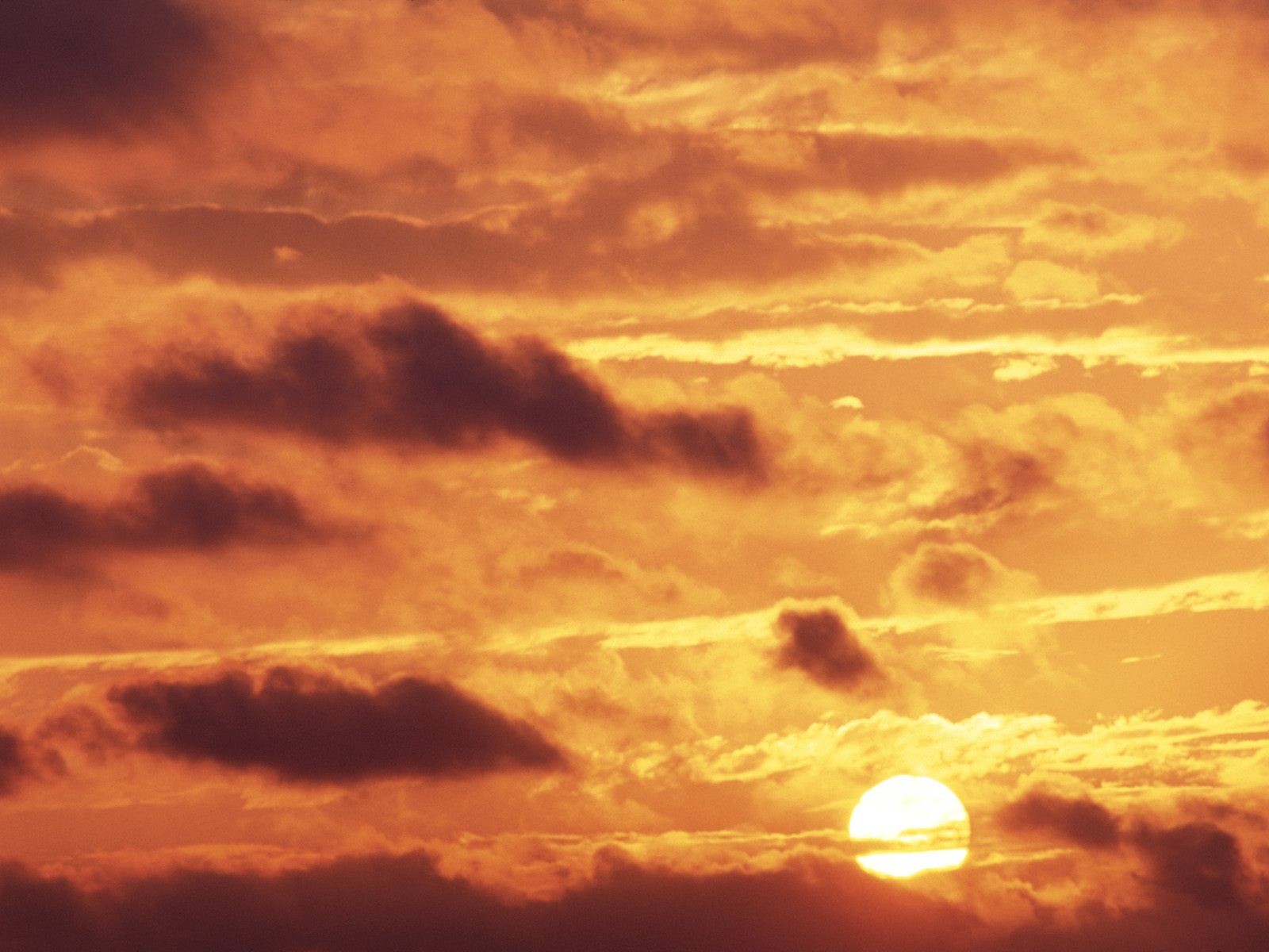 Sunset with clouds