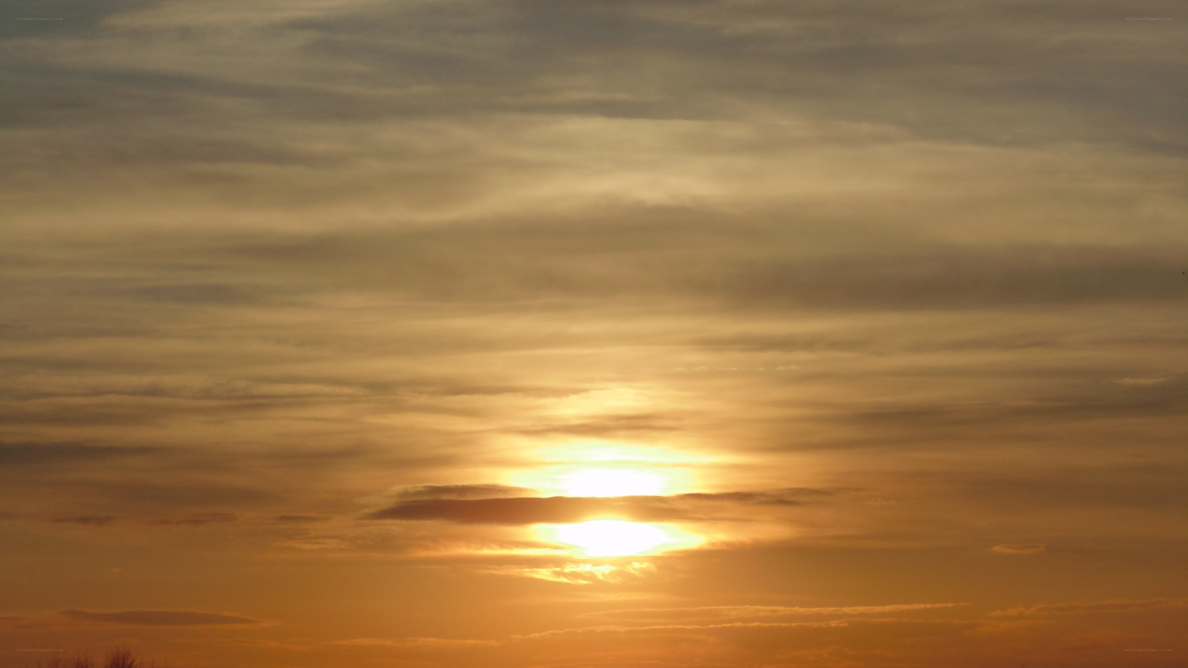 Sunset with clouds