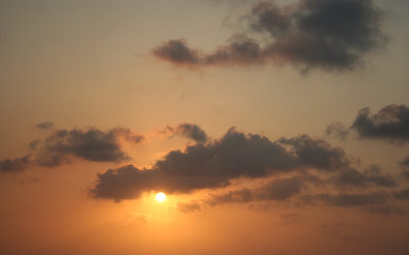 Sunset with clouds