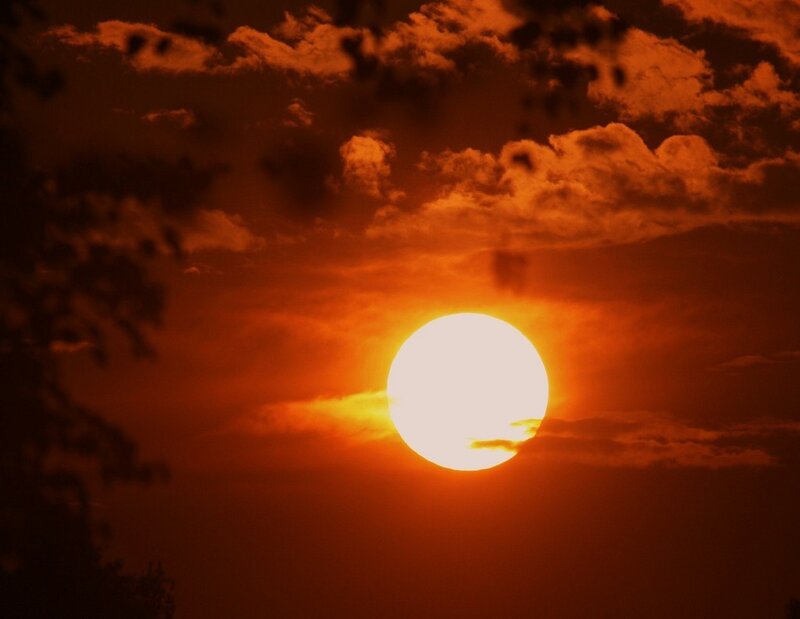 Sunset with clouds