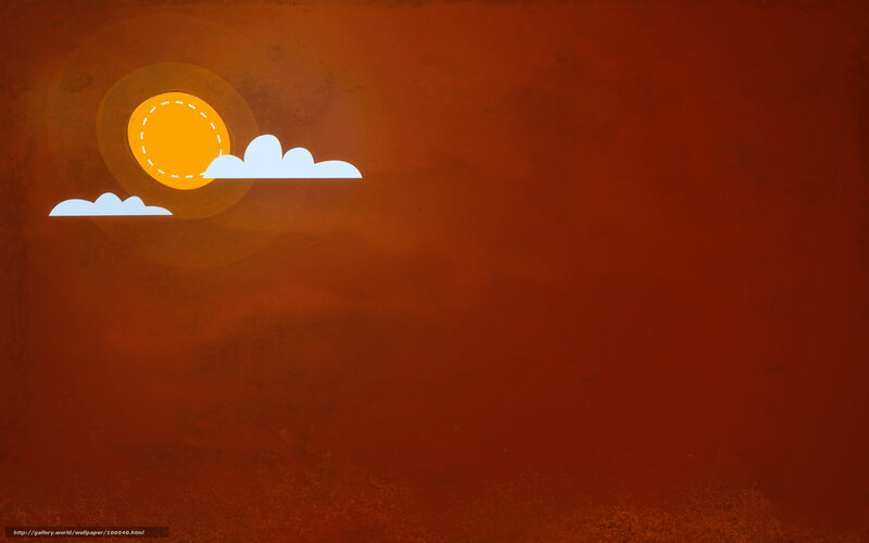 Sunset with clouds