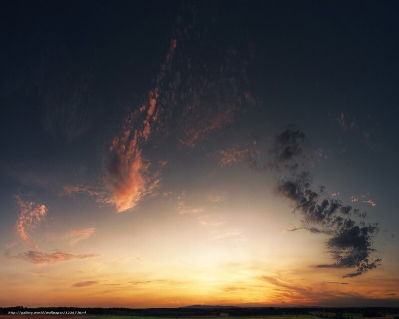 Sunset with dramatic clouds