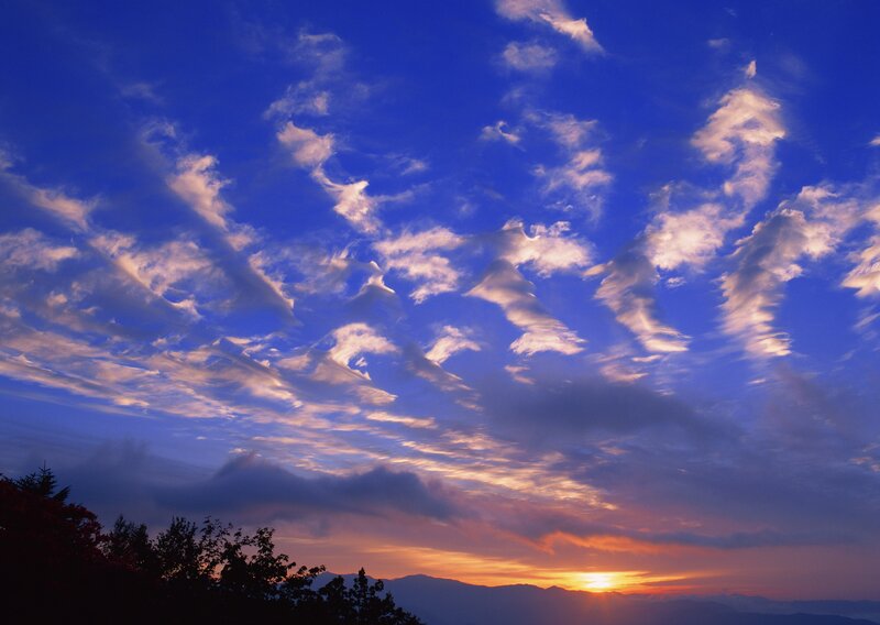 Sunset with dramatic clouds