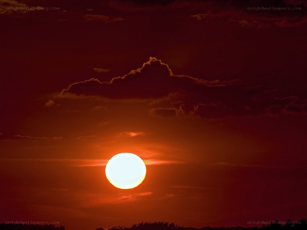 Sunset with dramatic clouds