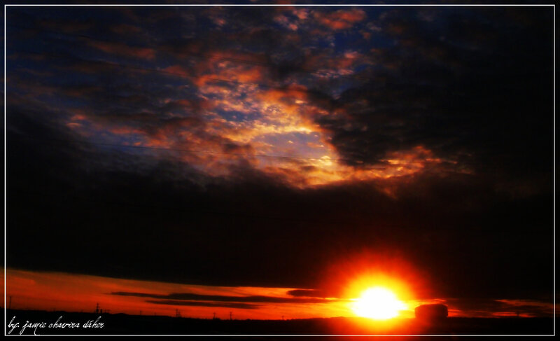 Sunset with dramatic clouds