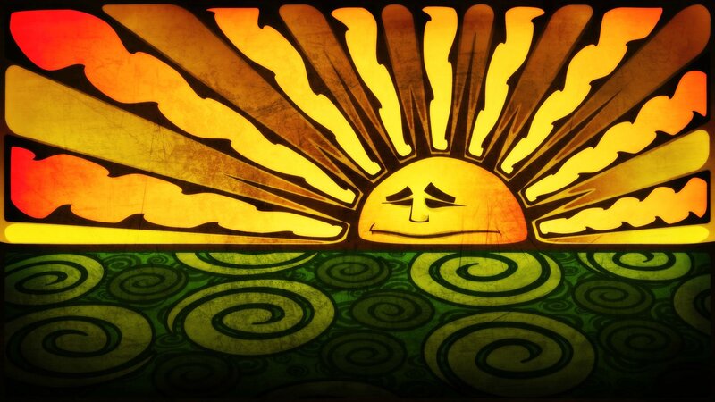 Sunset with Face
