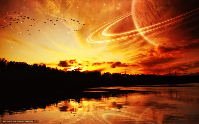 Sunset with Planet
