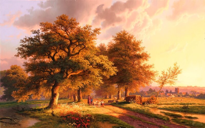 Sunset with Shepherds