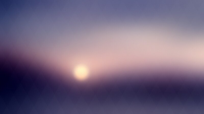 sunset with soft glow