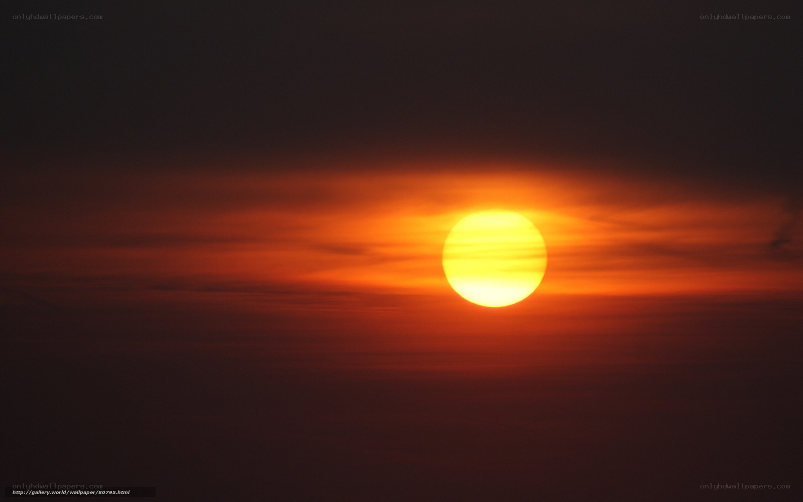 Sunset with vibrant sky