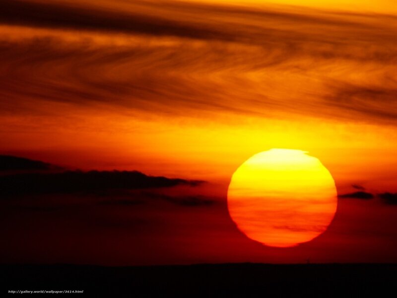 Sunset with vibrant sky