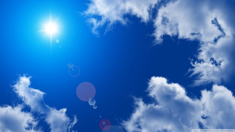 Sunshine with clouds