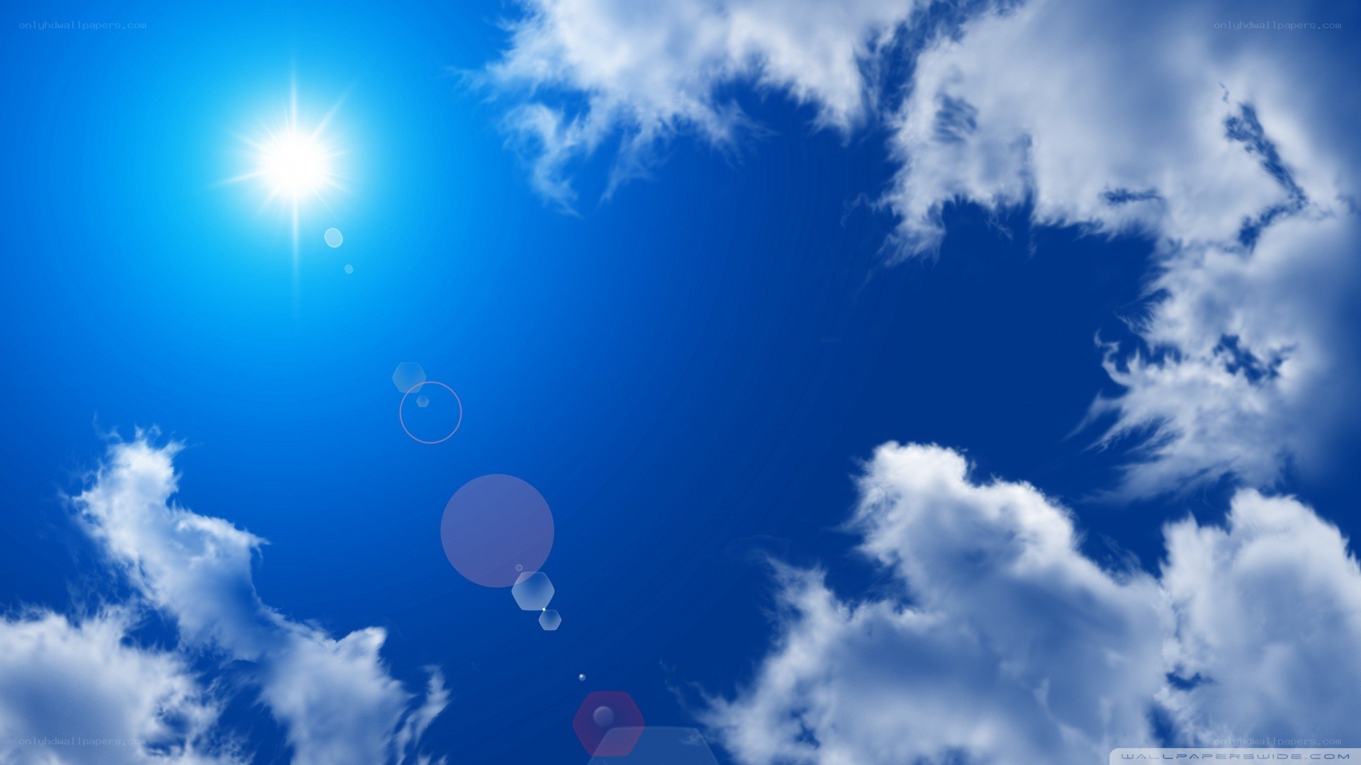 Sunshine with clouds