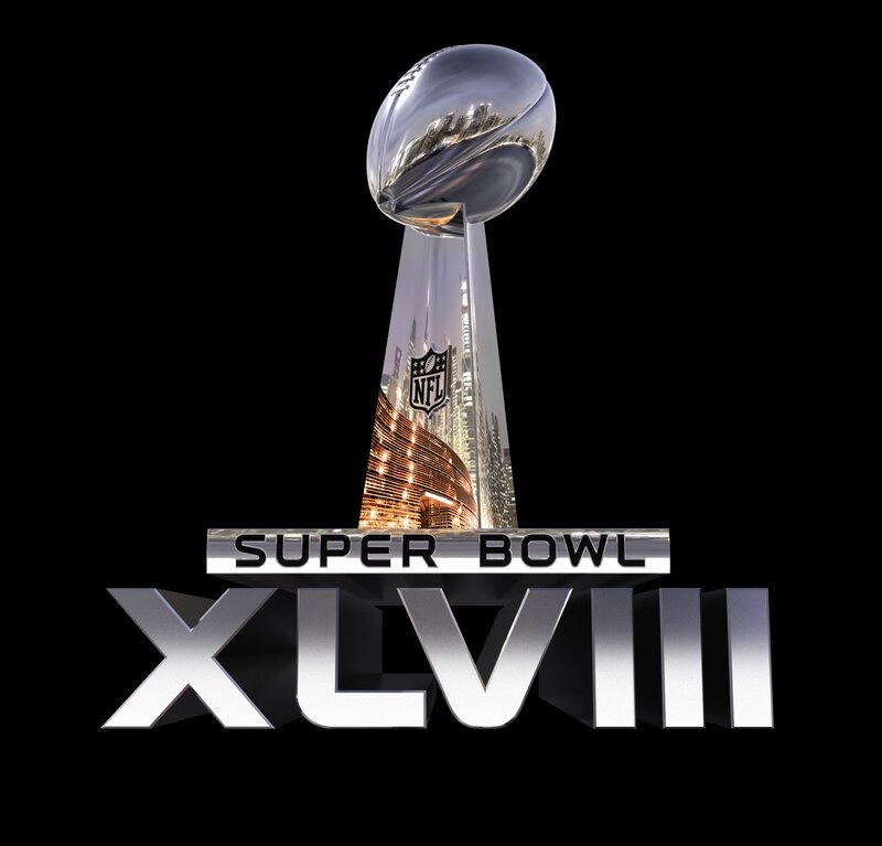 Super Bowl Trophy — Silver, Dramatic, Night