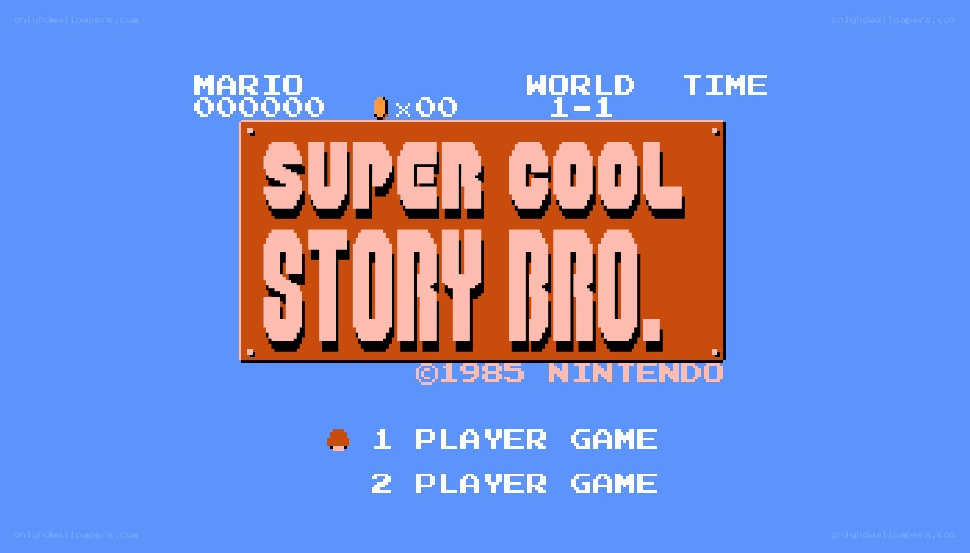 Super Cool Story Bro title screen