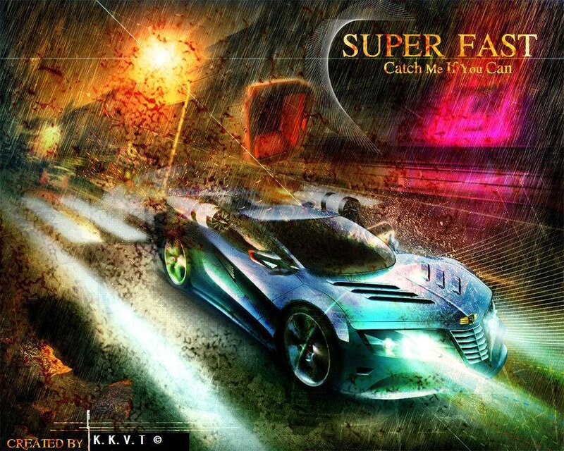 Super Fast Car Art