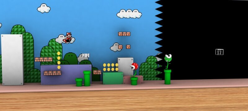 Super Mario 3D scene