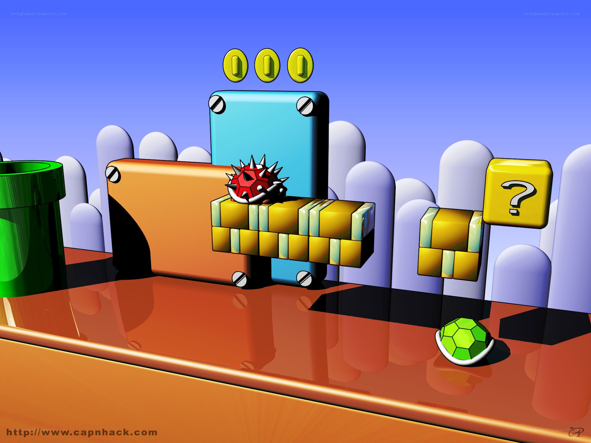 Super Mario 3D scene