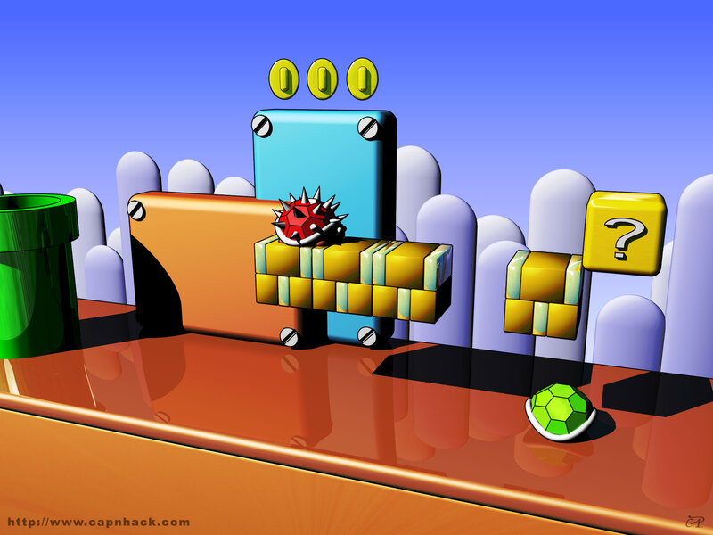 Super Mario 3D scene