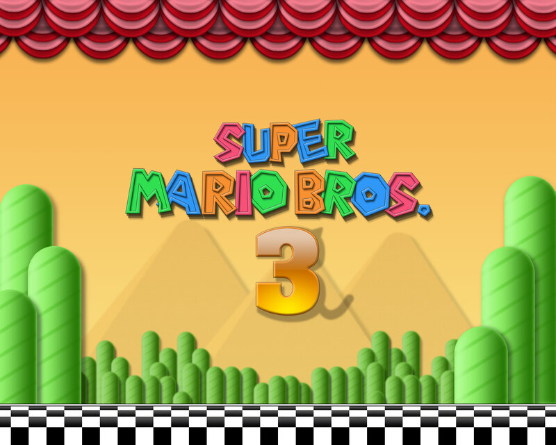 Super Mario Bros. 3 Title Screen — Yellow