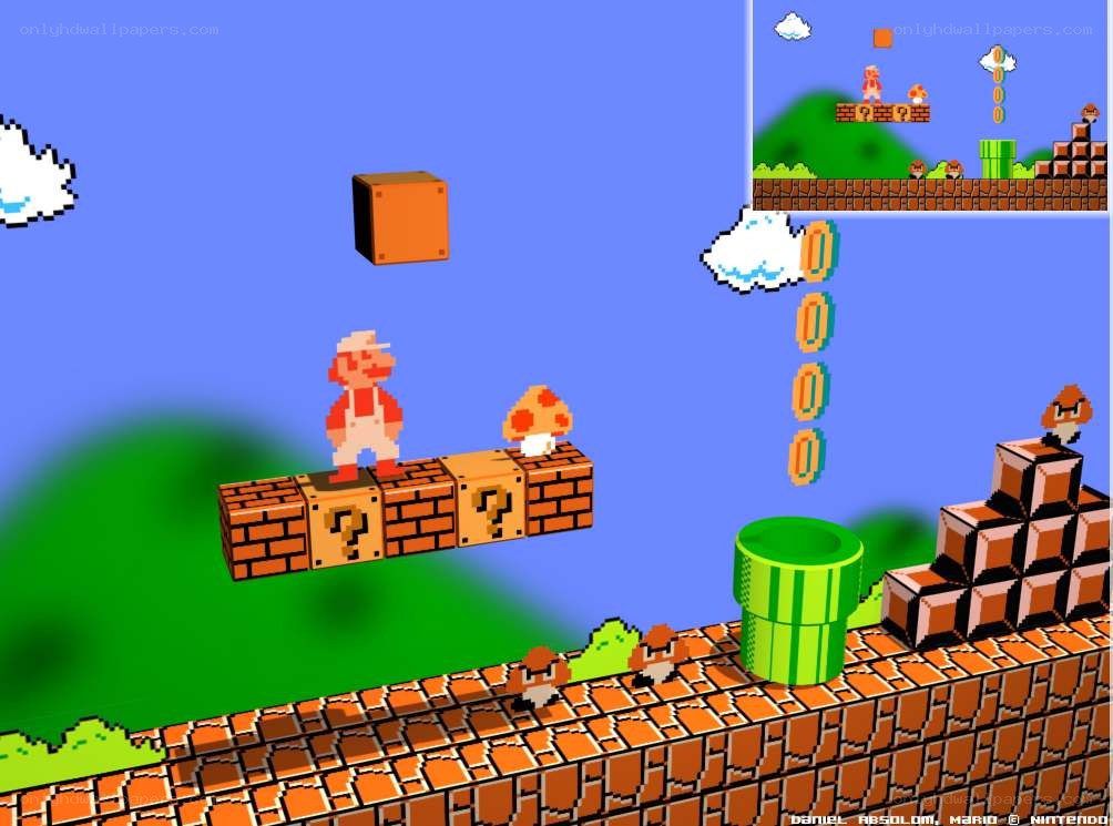 Super Mario Bros gameplay scene
