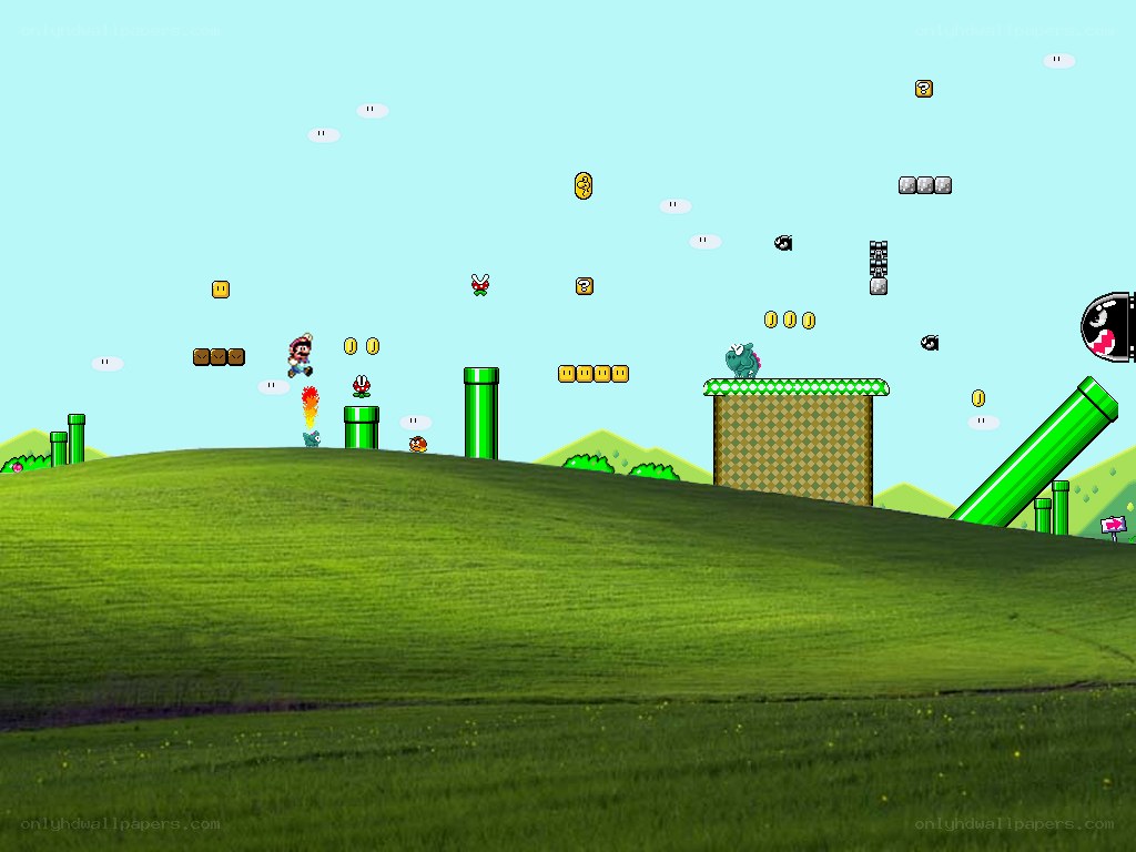 Super Mario Bros. gameplay scene
