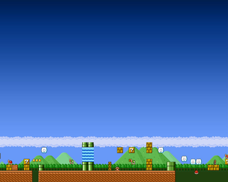 Super Mario Bros level scene