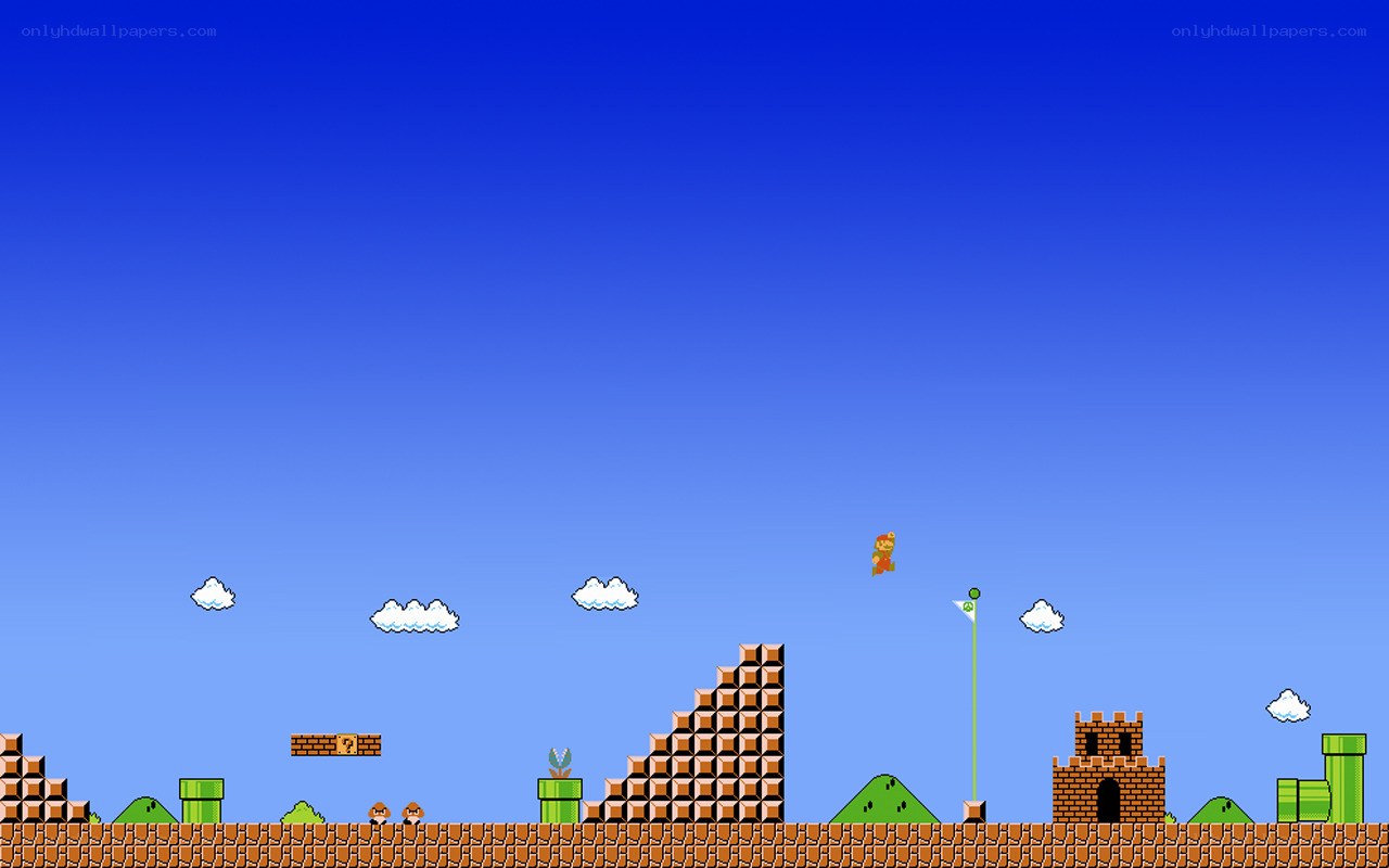 Super Mario Bros level scene