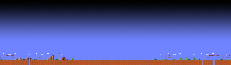Super Mario Bros level scene