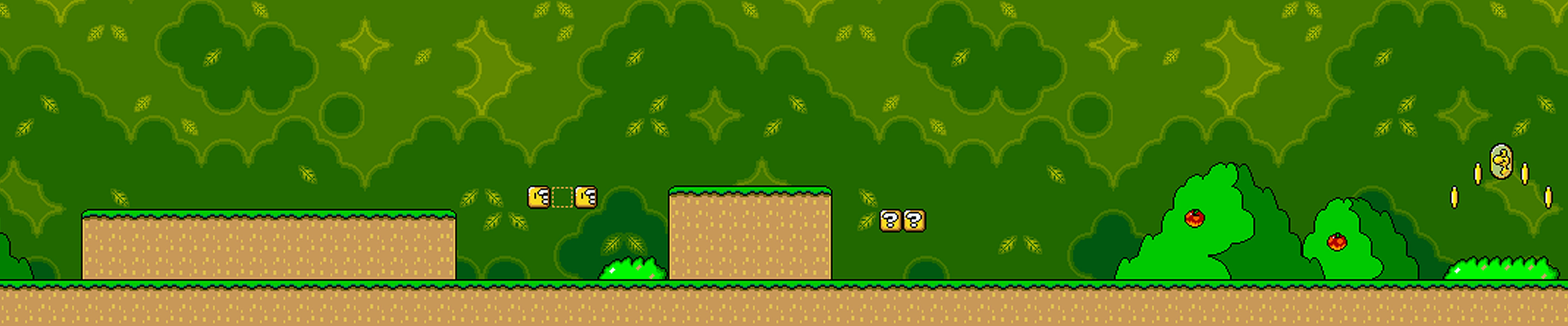 Super Mario Bros. level scene