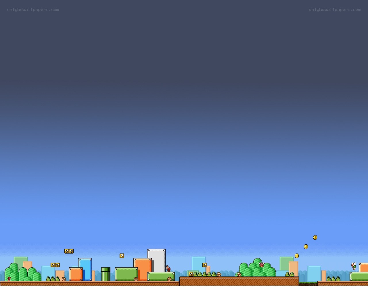 Super Mario Bros level scene