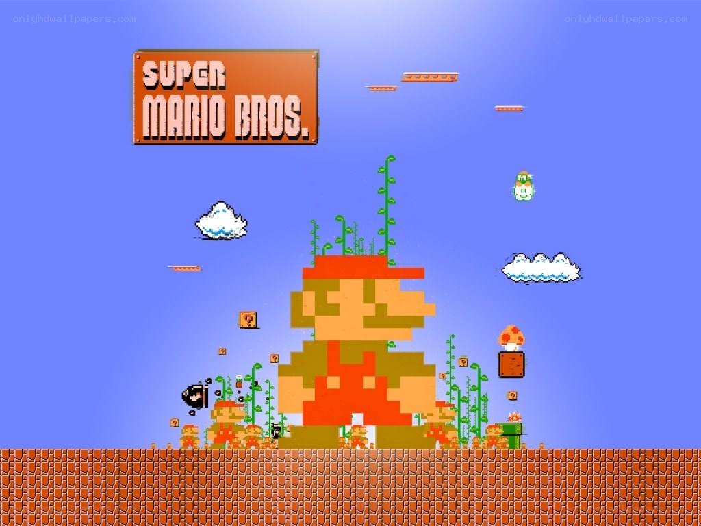 Super Mario Bros. title screen