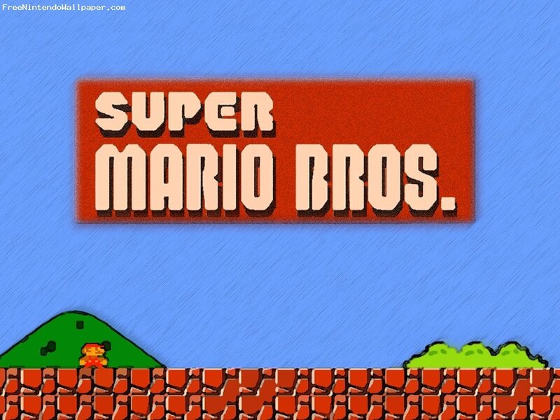 Super Mario Bros title screen