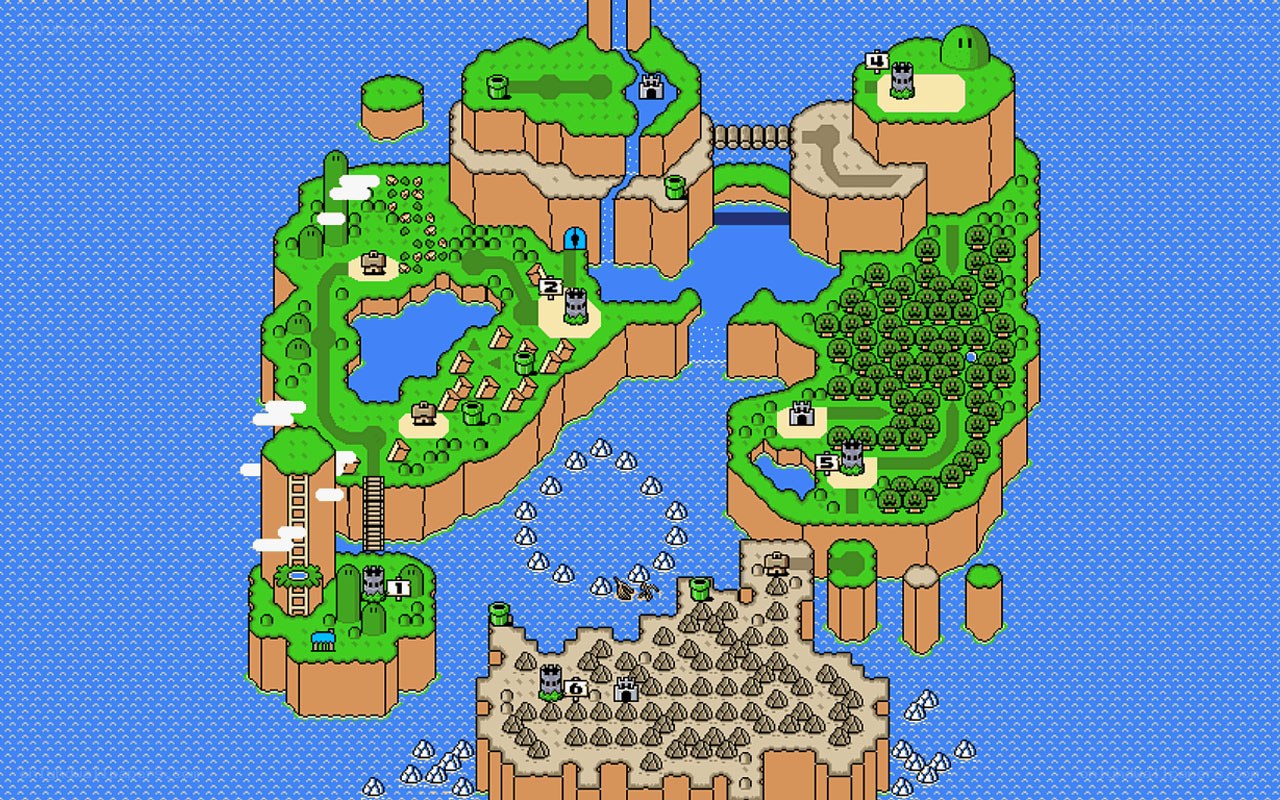 Super Mario Bros. world map