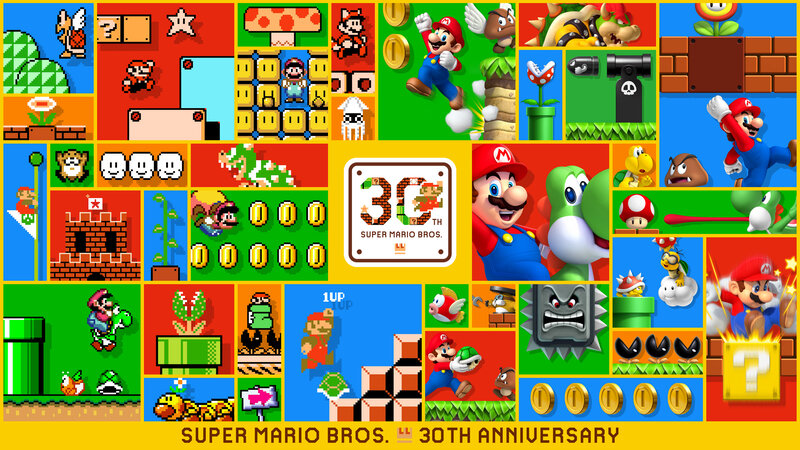 Super Mario Collage — Red, Playful