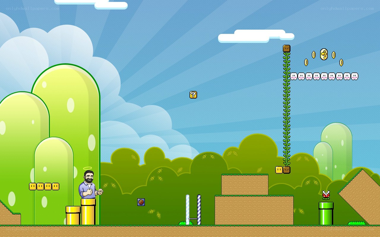 Super Mario fan art scene