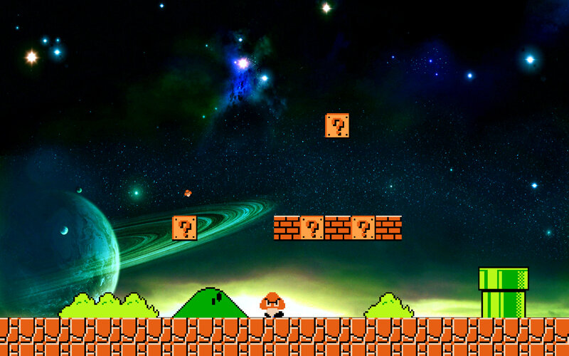 Super Mario in space