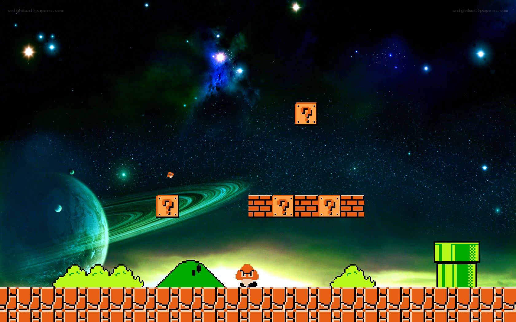 Super Mario in space