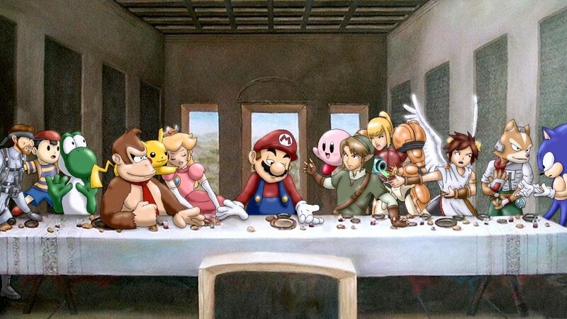 Super Mario Last Supper